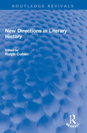 Cohen |  New Directions in Literary History | Buch |  Sack Fachmedien