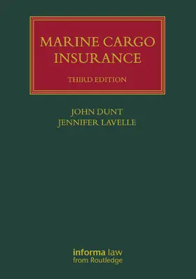 Dunt / Lavelle |  Marine Cargo Insurance | Buch |  Sack Fachmedien