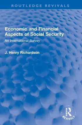 Richardson |  Economic and Financial Aspects of Social Security | Buch |  Sack Fachmedien