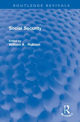 Robson |  Social Security | Buch |  Sack Fachmedien