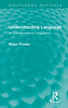 Fowler |  Understanding Language | Buch |  Sack Fachmedien