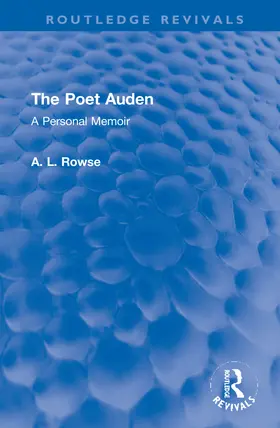 Rowse |  The Poet Auden | Buch |  Sack Fachmedien