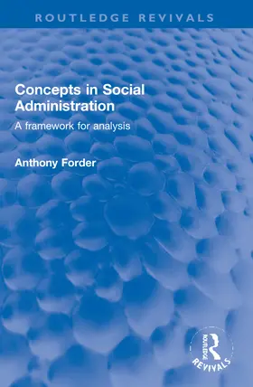 Forder |  Concepts in Social Administration | Buch |  Sack Fachmedien