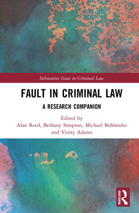 Reed / Bohlander | Fault in Criminal Law | Buch | 978-1-03-224536-2 | sack.de