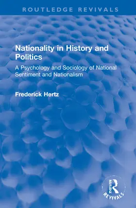 Hertz |  Nationality in History and Politics | Buch |  Sack Fachmedien