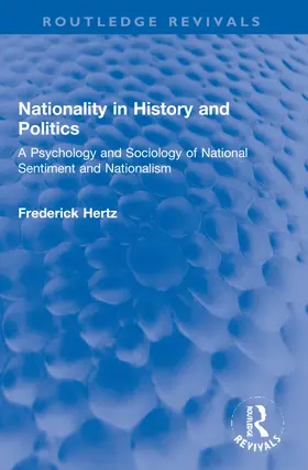 Hertz |  Nationality in History and Politics | Buch |  Sack Fachmedien