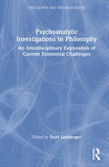 Lemberger |  Psychoanalytic Investigations in Philosophy | Buch |  Sack Fachmedien