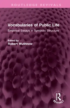 Wuthnow |  Vocabularies of Public Life | Buch |  Sack Fachmedien