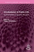 Wuthnow |  Vocabularies of Public Life | Buch |  Sack Fachmedien