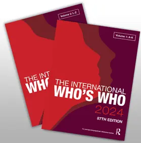 Publications | The International Who's Who 2024 | Buch | 978-1-032-41294-8 | www.sack.de