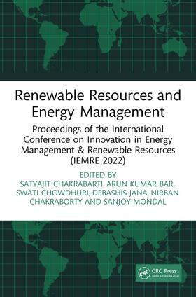 Chakrabarti / Bar / Chowdhuri |  Renewable Resources and Energy Management | Buch |  Sack Fachmedien
