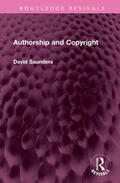 Saunders |  Authorship and Copyright | Buch |  Sack Fachmedien