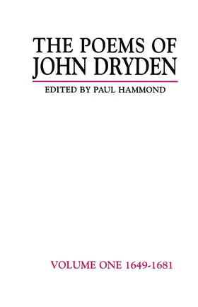 Hammond |  The Poems of John Dryden: Volume One | Buch |  Sack Fachmedien