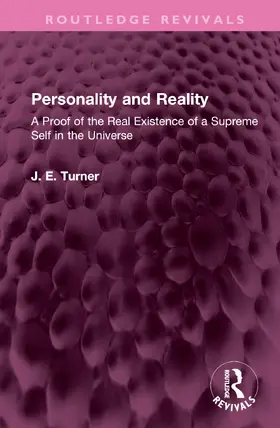Turner |  Personality and Reality | Buch |  Sack Fachmedien