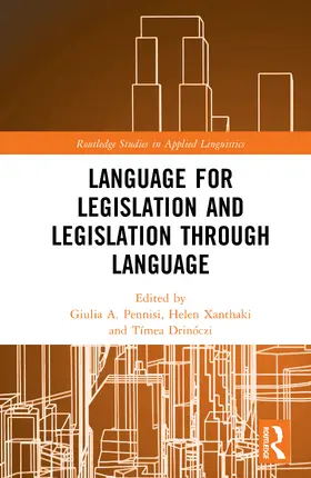 A. Pennisi / Xanthaki / Drinoczi |  Language for Legislation and Legislation through Language | Buch |  Sack Fachmedien