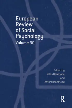 Hewston / Manstead |  European Review of Social Psychology: Volume 30 | Buch |  Sack Fachmedien