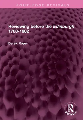 Roper |  Reviewing before the Edinburgh 1788-1802 | Buch |  Sack Fachmedien