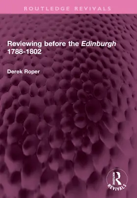 Roper |  Reviewing before the Edinburgh 1788-1802 | Buch |  Sack Fachmedien