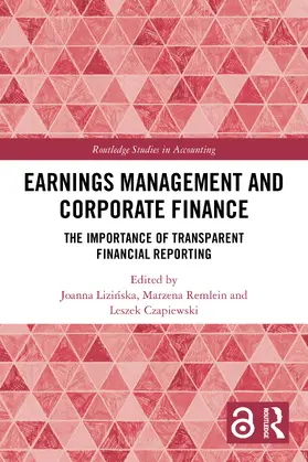 Lizinska / Remlein / Czapiewski |  Earnings Management and Corporate Finance | Buch |  Sack Fachmedien