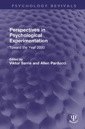 Sarris / Parducci |  Perspectives in Psychological Experimentation | Buch |  Sack Fachmedien