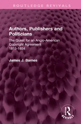 Barnes |  Authors, Publishers and Politicians | Buch |  Sack Fachmedien