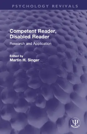 Singer |  Competent Reader, Disabled Reader | Buch |  Sack Fachmedien