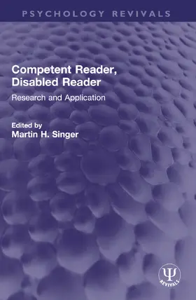 Singer |  Competent Reader, Disabled Reader | Buch |  Sack Fachmedien