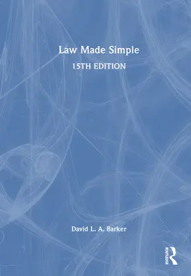Barker | Law Made Simple | Buch | 978-1-032-72828-5 | www.sack.de