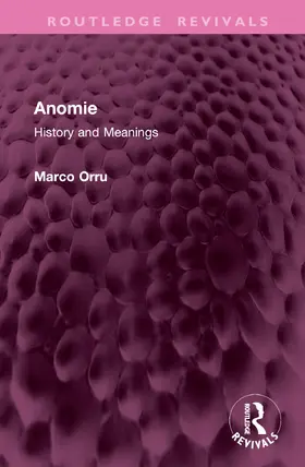 Orru |  Anomie | Buch |  Sack Fachmedien