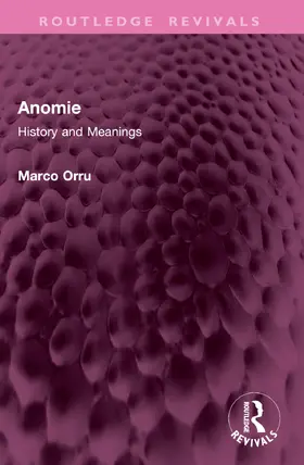 Orru |  Anomie | Buch |  Sack Fachmedien