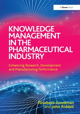 Goodman / Riddell |  Knowledge Management in the Pharmaceutical Industry | Buch |  Sack Fachmedien