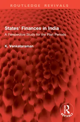 Venkataraman | States' Finances in India | Buch | 978-1-032-84198-4 | www.sack.de