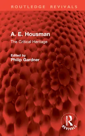 Gardner |  A. E. Housman | Buch |  Sack Fachmedien