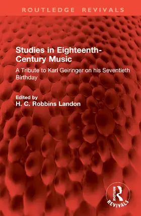 Robbins Landon |  Studies in Eighteenth-Century Music | Buch |  Sack Fachmedien