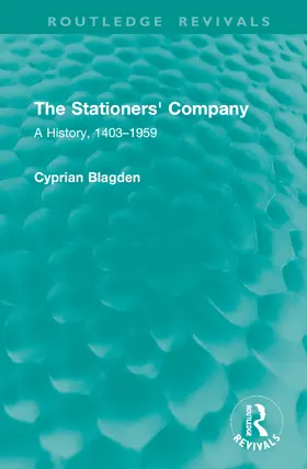 Blagden |  The Stationers' Company | Buch |  Sack Fachmedien