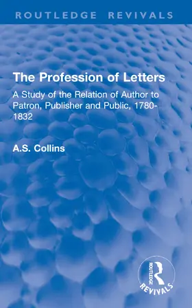 Collins |  The Profession of Letters | Buch |  Sack Fachmedien