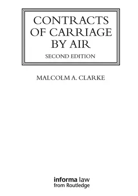 Clarke | Contracts of Carriage by Air | Buch | 978-1-032-92282-9 | www.sack.de