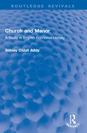 Addy |  Church and Manor | Buch |  Sack Fachmedien