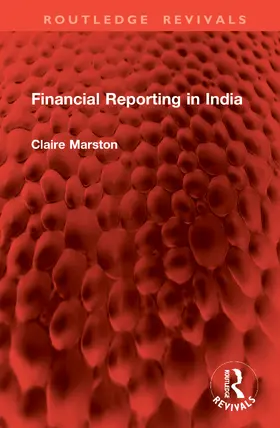 Marston |  Financial Reporting in India | Buch |  Sack Fachmedien