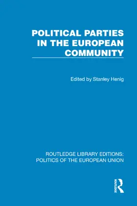 Henig |  Political Parties in the European Community | Buch |  Sack Fachmedien