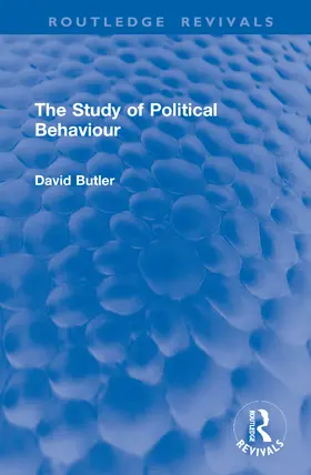Butler |  The Study of Political Behaviour | Buch |  Sack Fachmedien