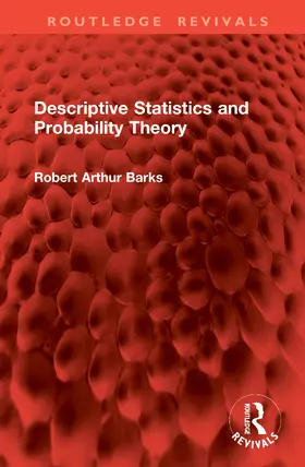 Barks |  Descriptive Statistics and Probability Theory | Buch |  Sack Fachmedien