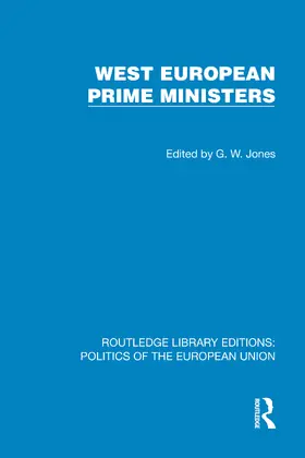 Jones |  West European Prime Ministers | Buch |  Sack Fachmedien