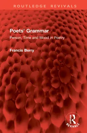 Berry dec'd |  Poets' Grammar | Buch |  Sack Fachmedien