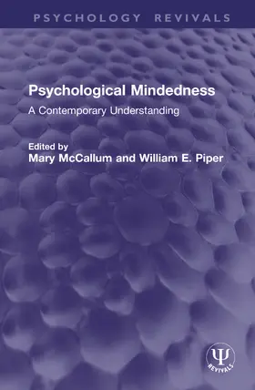 McCallum / Piper |  Psychological Mindedness | Buch |  Sack Fachmedien