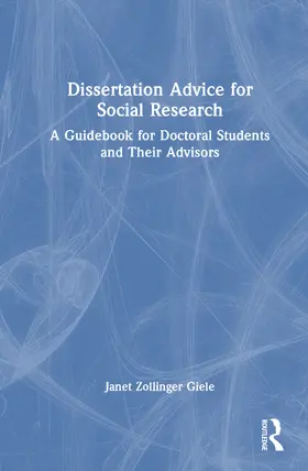 Giele |  Dissertation Advice for Social Research | Buch |  Sack Fachmedien