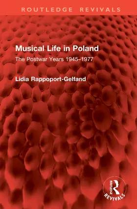 Rappoport-Gelfand |  Musical Life in Poland | Buch |  Sack Fachmedien