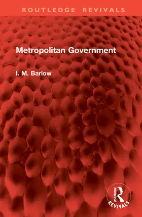 Barlow |  Metropolitan Government | Buch |  Sack Fachmedien