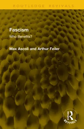 Feiler / Ascoli |  Fascism | Buch |  Sack Fachmedien