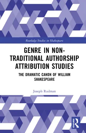 Rudman |  Genre In Non-Traditional Authorship Attribution Studies | Buch |  Sack Fachmedien